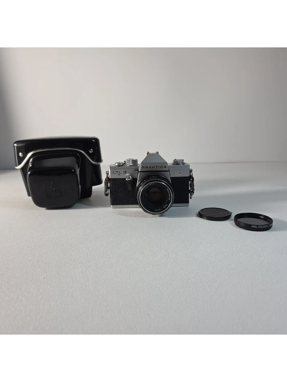 Praktica LTL 3 35mm SLR Film Camera with Pentacon Auto 50mm F1.8 Lens & Case